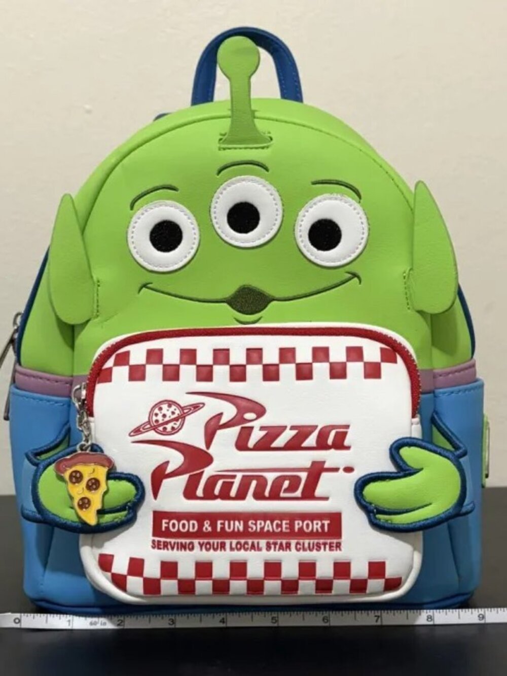 Loungefly Disney Pixar Toy Story Alien Pizza Planet Mini Backpack